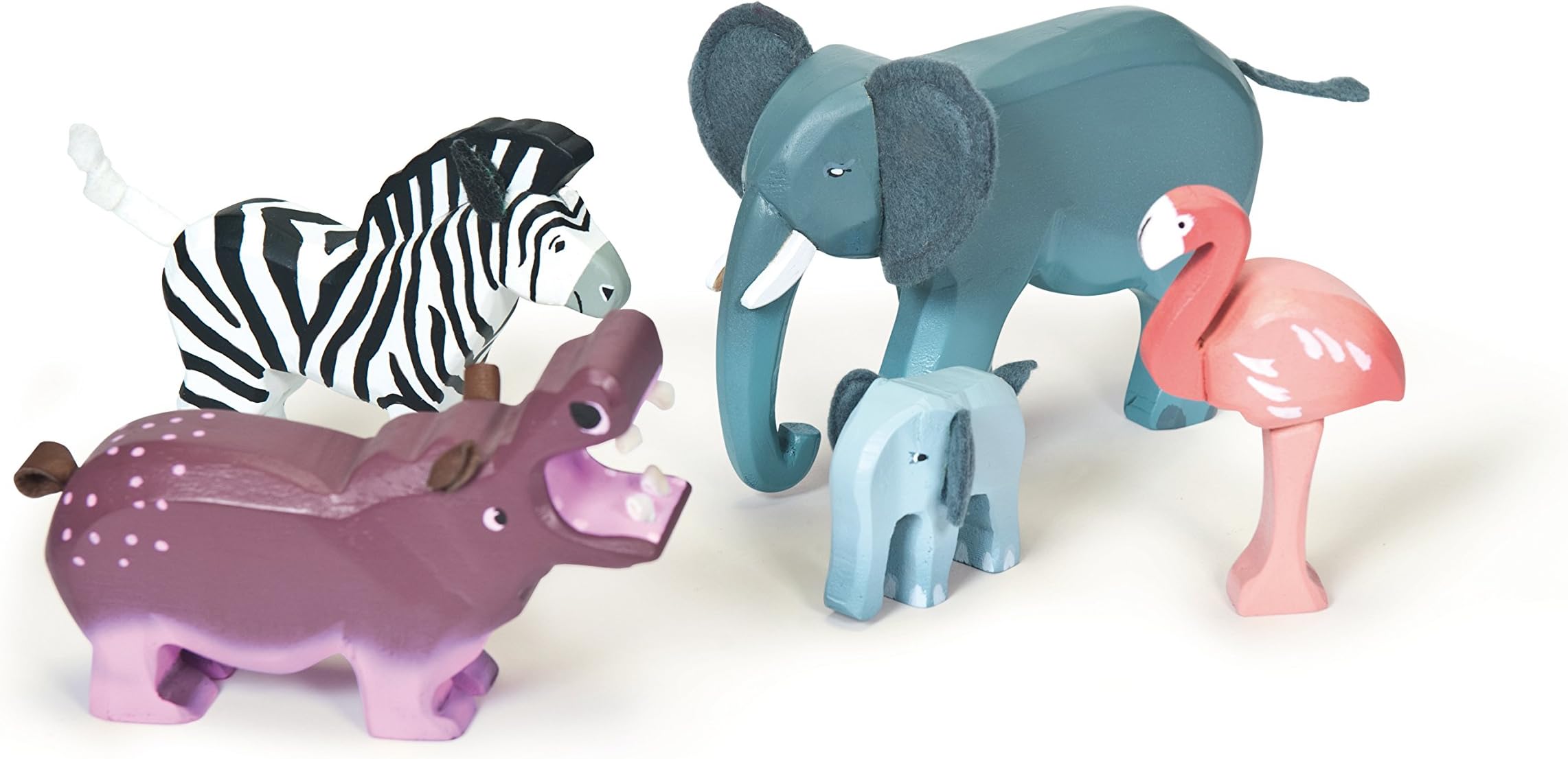 Budkins Le Toy Van Wooden Zambezi Wild Animals Set