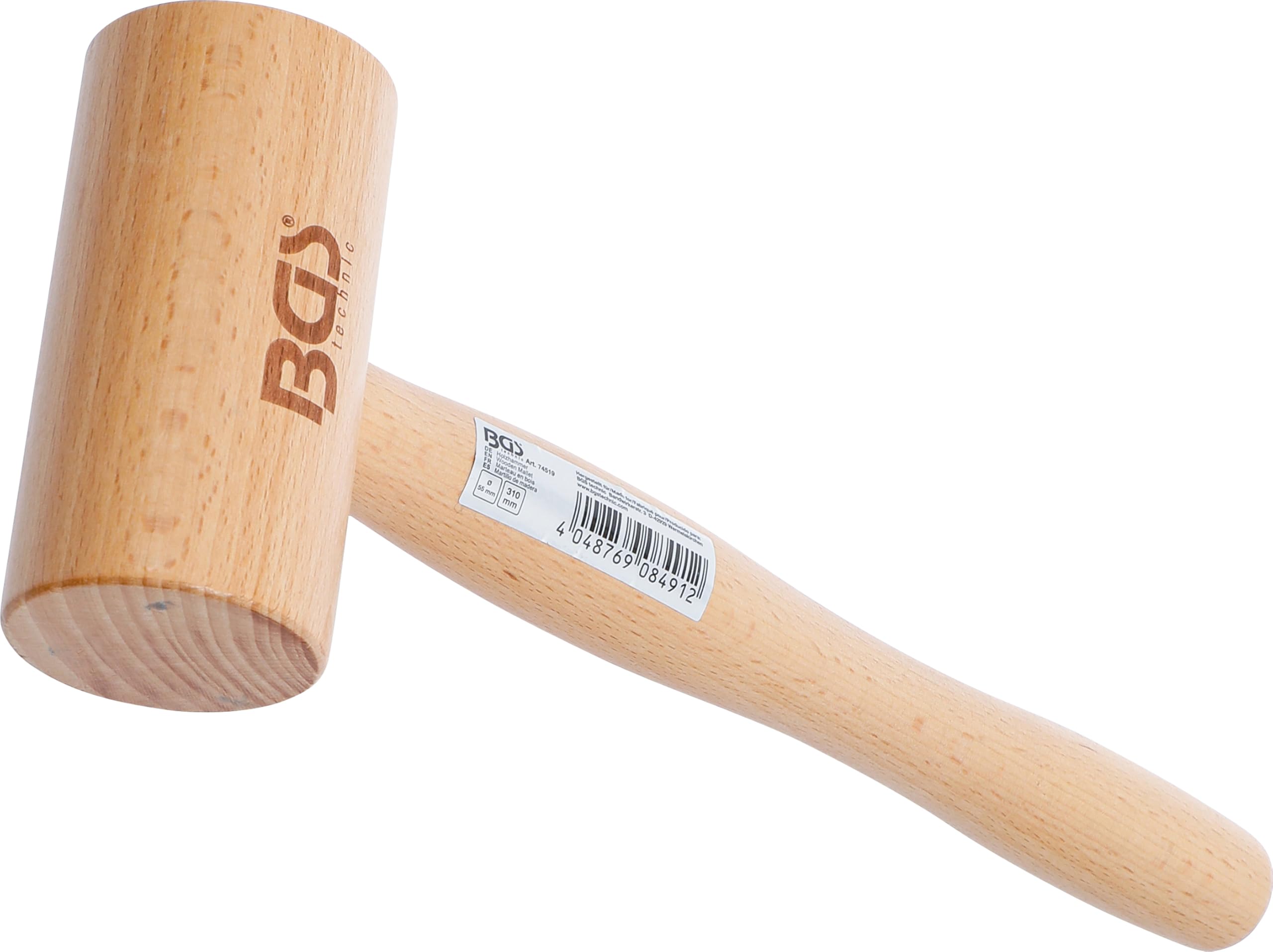BGS 74519 | Martillo de madera | Ø 55 mm | 180 g