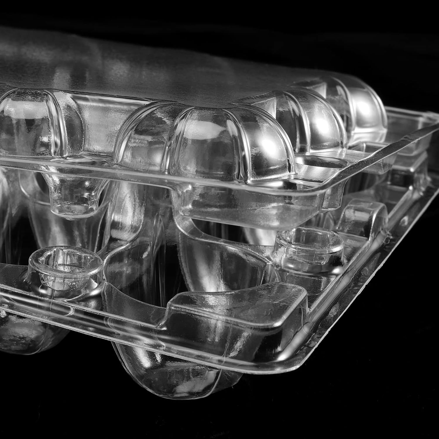 KEILEOHO 150 Pack 12 Grids Quail Eggs Cartons Bulk, Clear Quail Egg Dispenser Holder Case, PVC Stackable Quail Egg Trays Bulk Storage Box for Small Eggs, Pheasant, Pigeon, Grouse