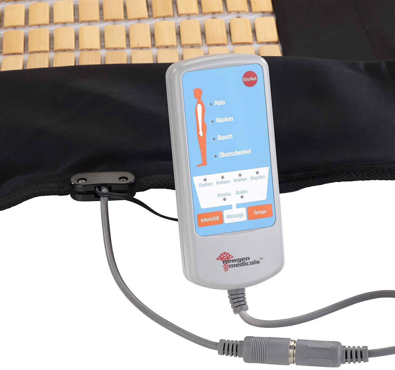 newgen medicals Massageliege: Doppelseitige Ganzkörper-Vibrations-Massageauflage, 6 Programme (Massagematten, Massagematte ganzer Körper, Massagesessel)