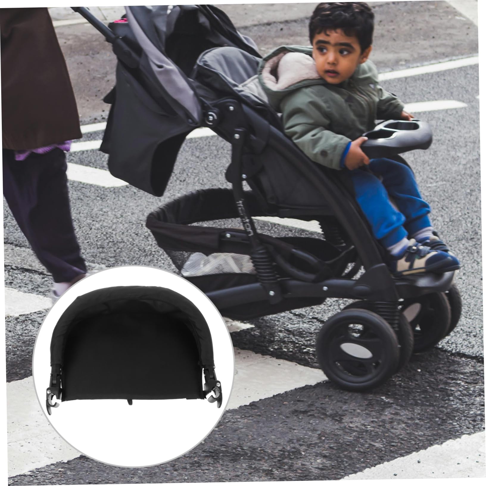 TOYANDONA Poggiagambe Per Passeggino Bracciolo Per Passeggino Estensione Regolabile Per Poggiapiedi Vassoio Per Snack Accessori Per Passeggini