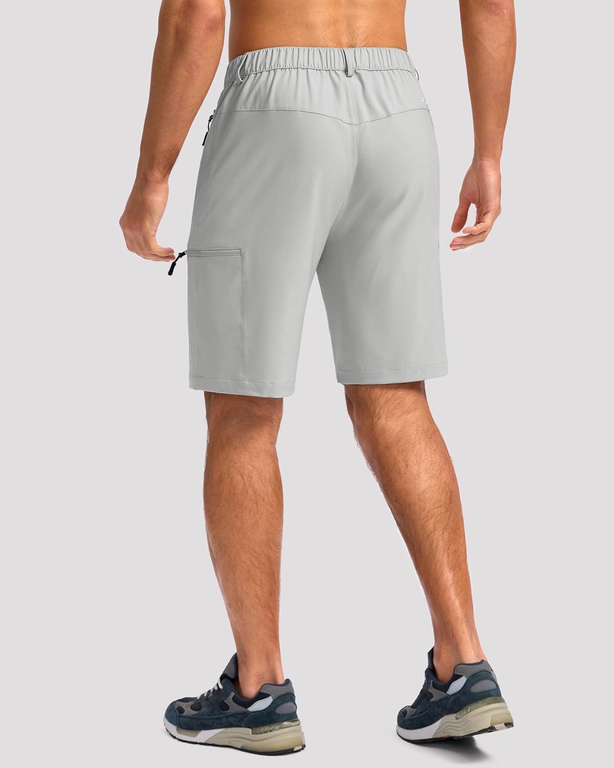 G Gradual Mens Hiking Cargo Shorts with 4 Zipper Pockets 9" Quick Dry Lightweight Casual Work Shorts for Men Golf Fishing - Image 4