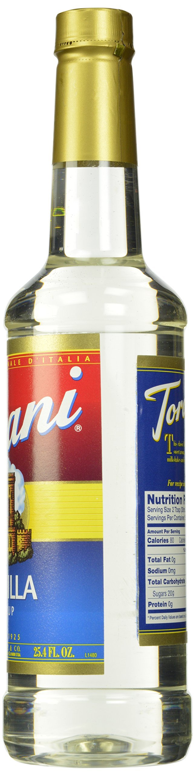 Torani Syrup, Vanilla, 25.4 Ounce (Pack of 4) by Torani