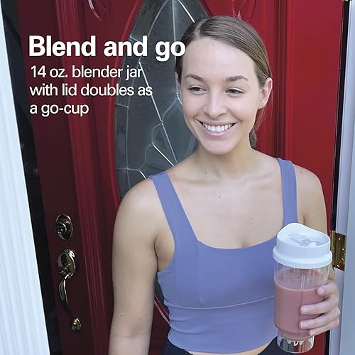 Miniatura 3 de Hamilton Beach Licuadora portátil (51101V) y picadora eléctrica de verduras (72850)