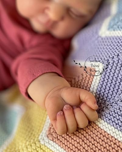 Miniatura 2 de Zero Pam Muñecas realistas de bebé recién nacido con ojos cerrados de 20 pulgadas, 19.7 in, de silicona, aspecto real, extremidades de vinilo suave