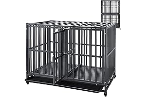 SMONTER Stackable Dog Kennels with Divider