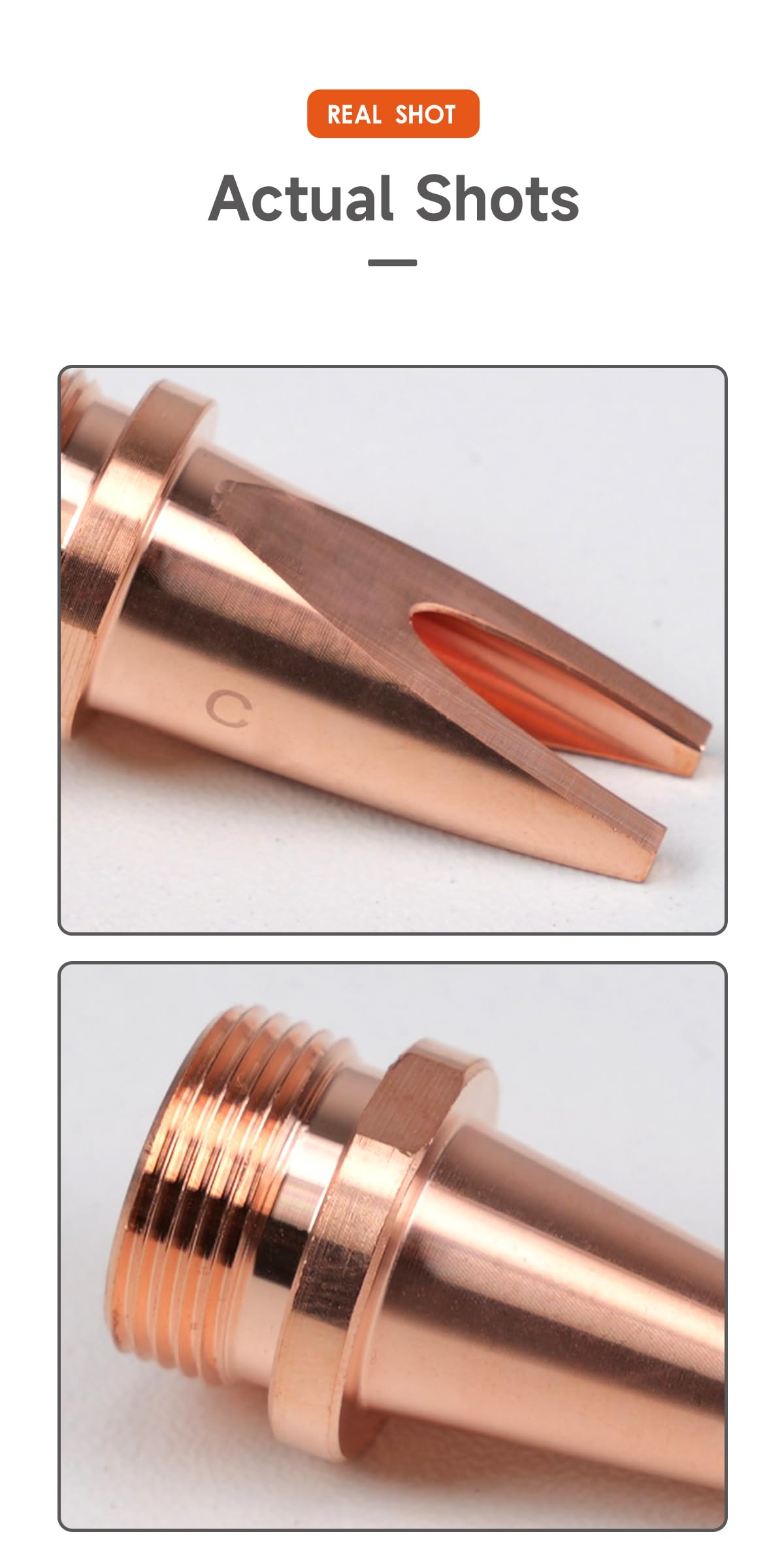 ZAC 5 szt. dysz do spawarki laserowej Średnica M16 Miedziane dysze laserowe do spawarki laserowej światłowodowej 1,6 mm Prowadzenie drutu (FS-16)