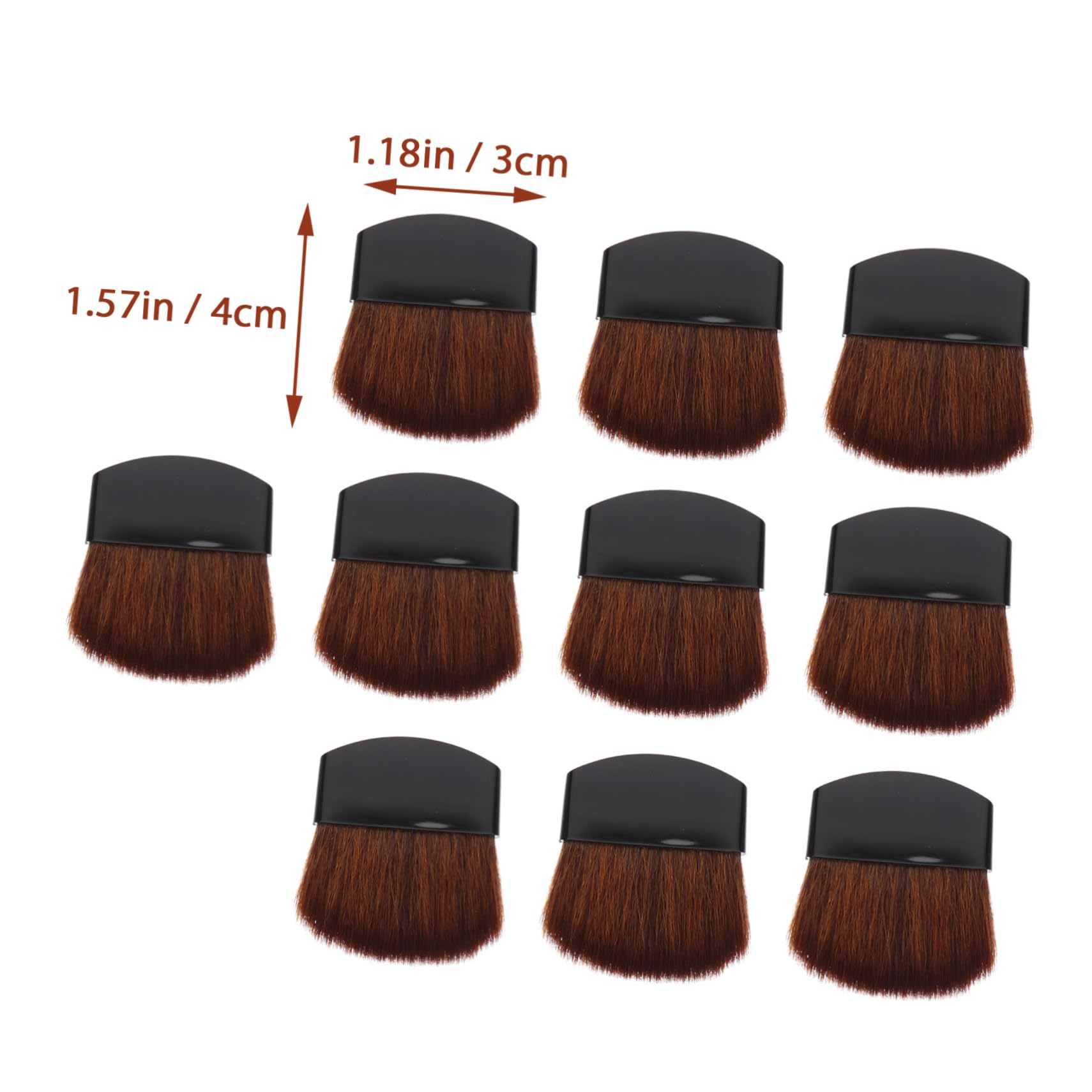 SHINEOFI 3 Set Mini Pennello Comodo Pennello Per Artisti Per Artisti Multifunzione Da Disegno Multifunzione Da Disegno Portatile Black Fibra 10 Pezzi * 3