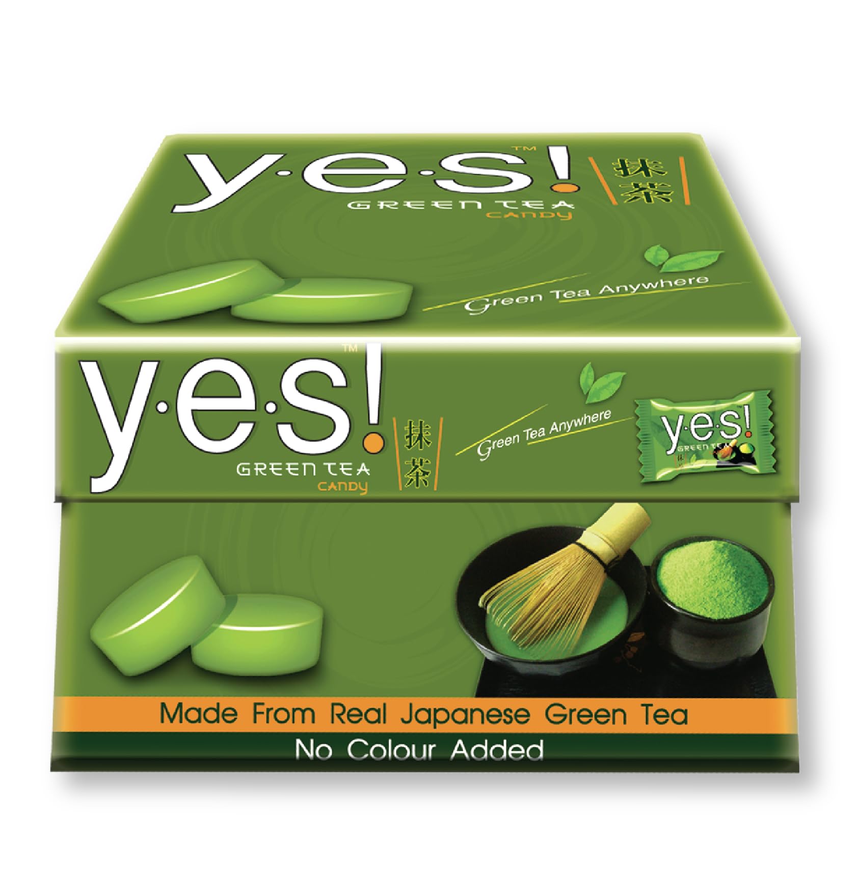 YES Green Tea Candy Made from Real Japanese Matcha No Added Color Premium Matcha Flavor Convenient and Delicious