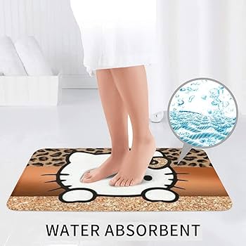 Amazon｜ハローキティ 豹柄 ヒョウ柄 3点セット トイレマット
