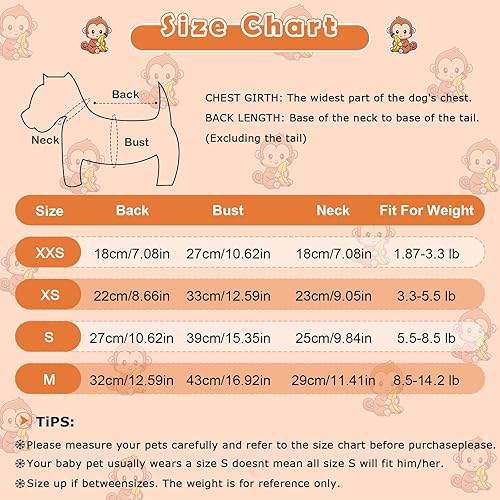 Miniatura 6 de Ropa para cachorros, suéter de chihuahua, pijama de forro polar suave para perros, ropa para perros pequeños, niños y niñas, lindos suéteres para