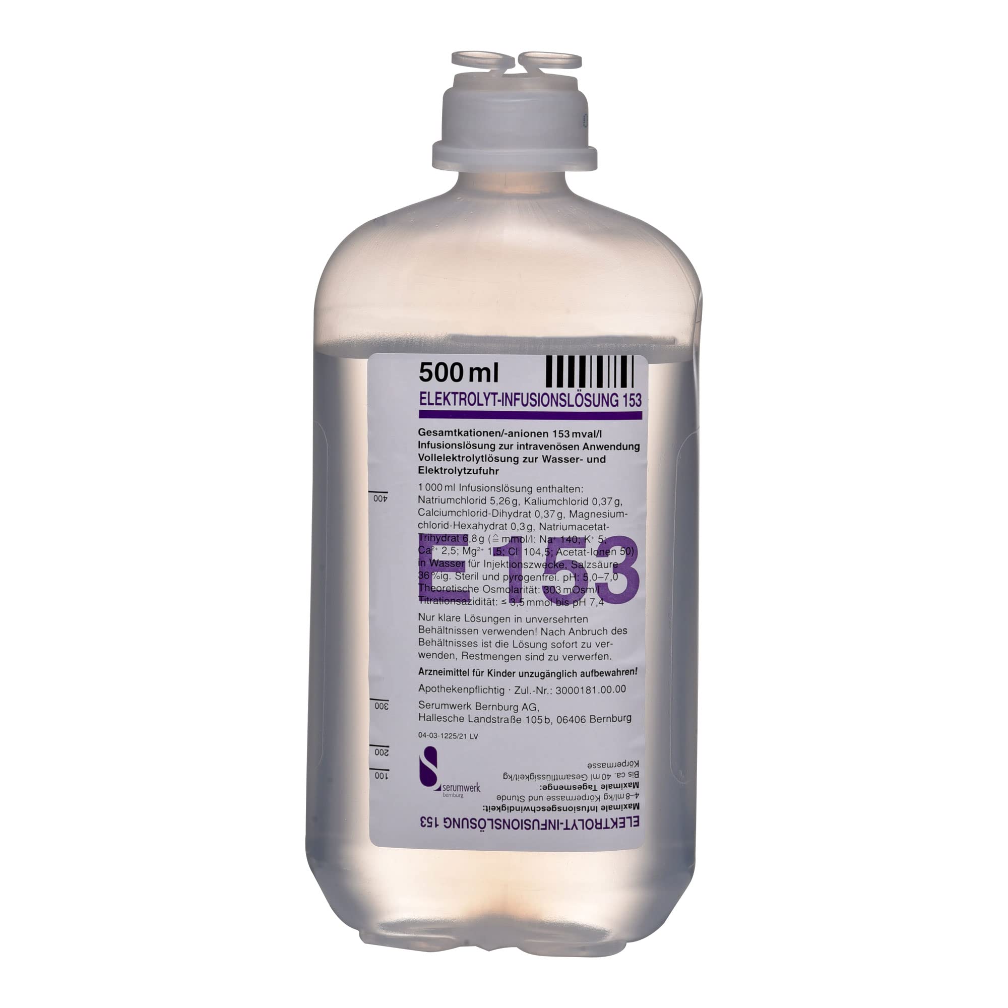 Elektrolyt Inf.-Lsg. 153 Pe-Flasche, 10X500 ml