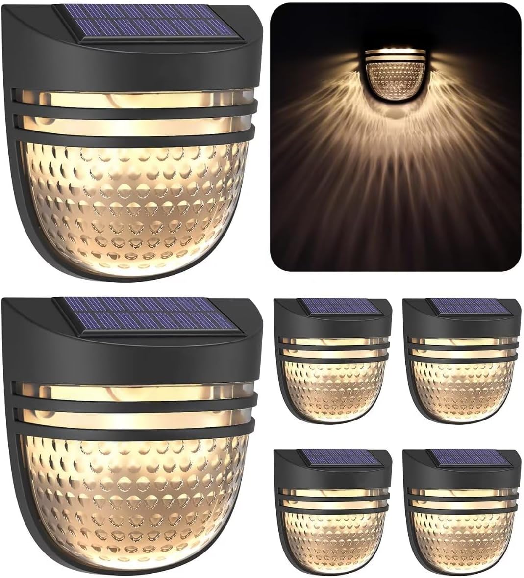 OOTDAY Solar Lights, IP65 Waterproof, Solar Deck Lights, Daynight ...