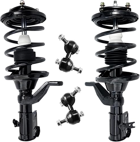 Miniatura 96 de Detroit Axle - Kit de puntales delanteros para Volvo C30 C70 S40 V50, 2 puntales muelle helicoidal 2 estabilizador, barra estabilizadora, enlaces