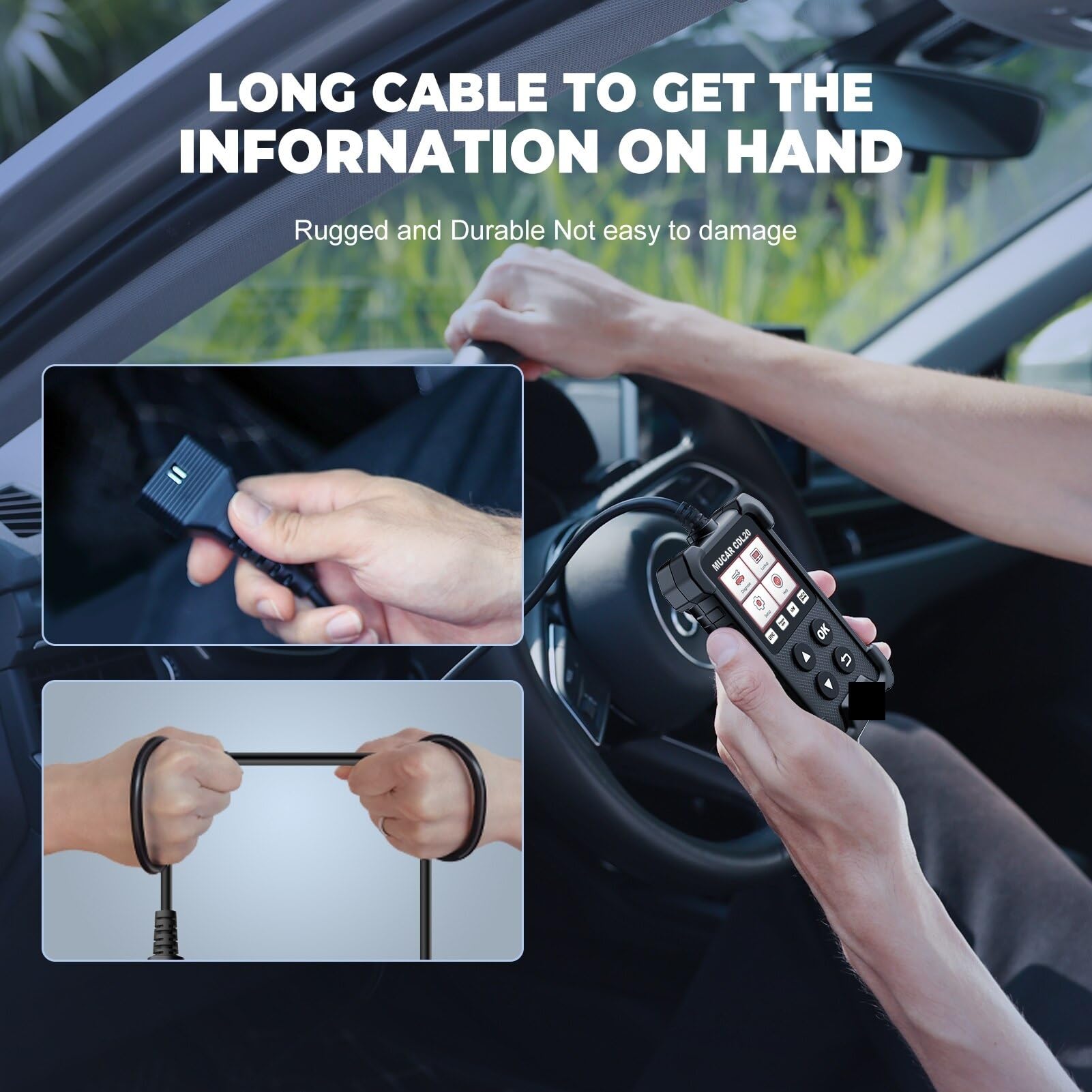 Herramientas de diagnóstico automotriz CDL20 OBD2, Lector códigos Gratuito, luz Motor Clara, Prueba Smog, escáner automático