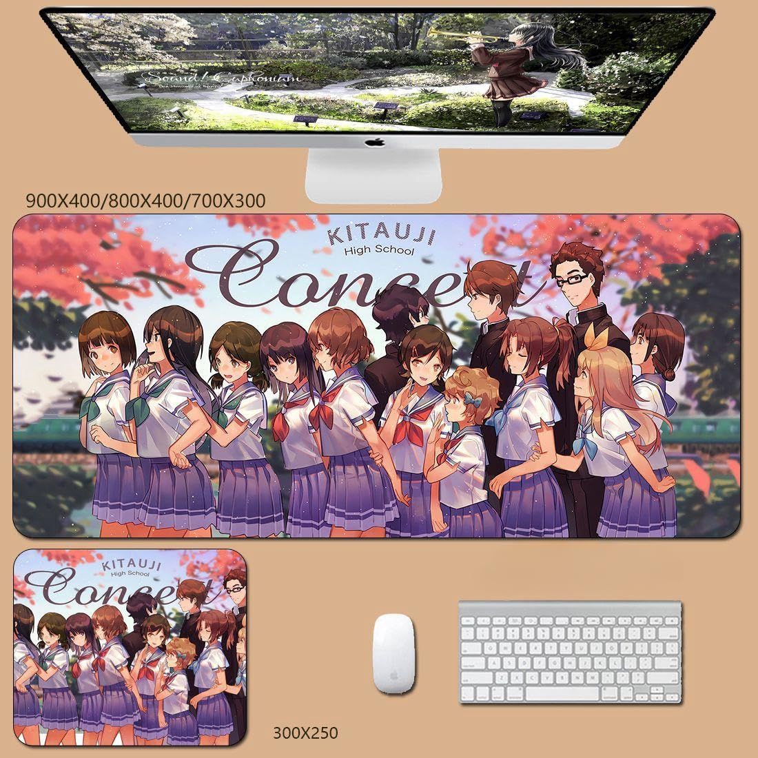 Amazon.co.jp: 響け！ユーフォニアム マウスパッド 大型 ゲーミング