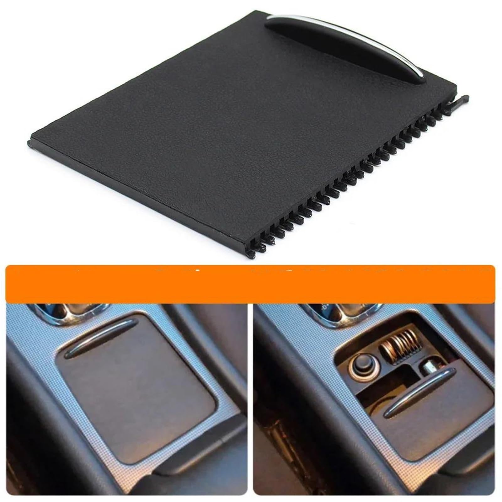 Wivplex Volets coulissants for console centrale, porte-gobelet, couvercle de volet roulant, for Mercedes-Benz, Classe C W203 2000-2007 2036800123 9051 store enrouleur Couvercle du rouleau du porte-gob