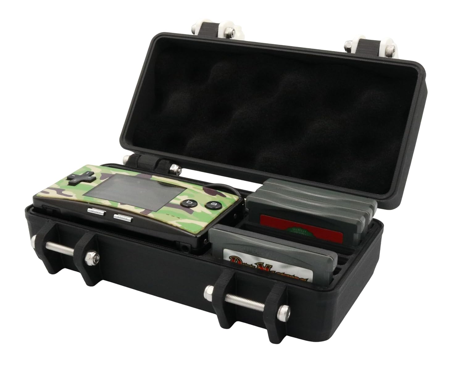 Game Boy Micro Rugged Protective Carrying Case - Holds 9 Games and USB Cable