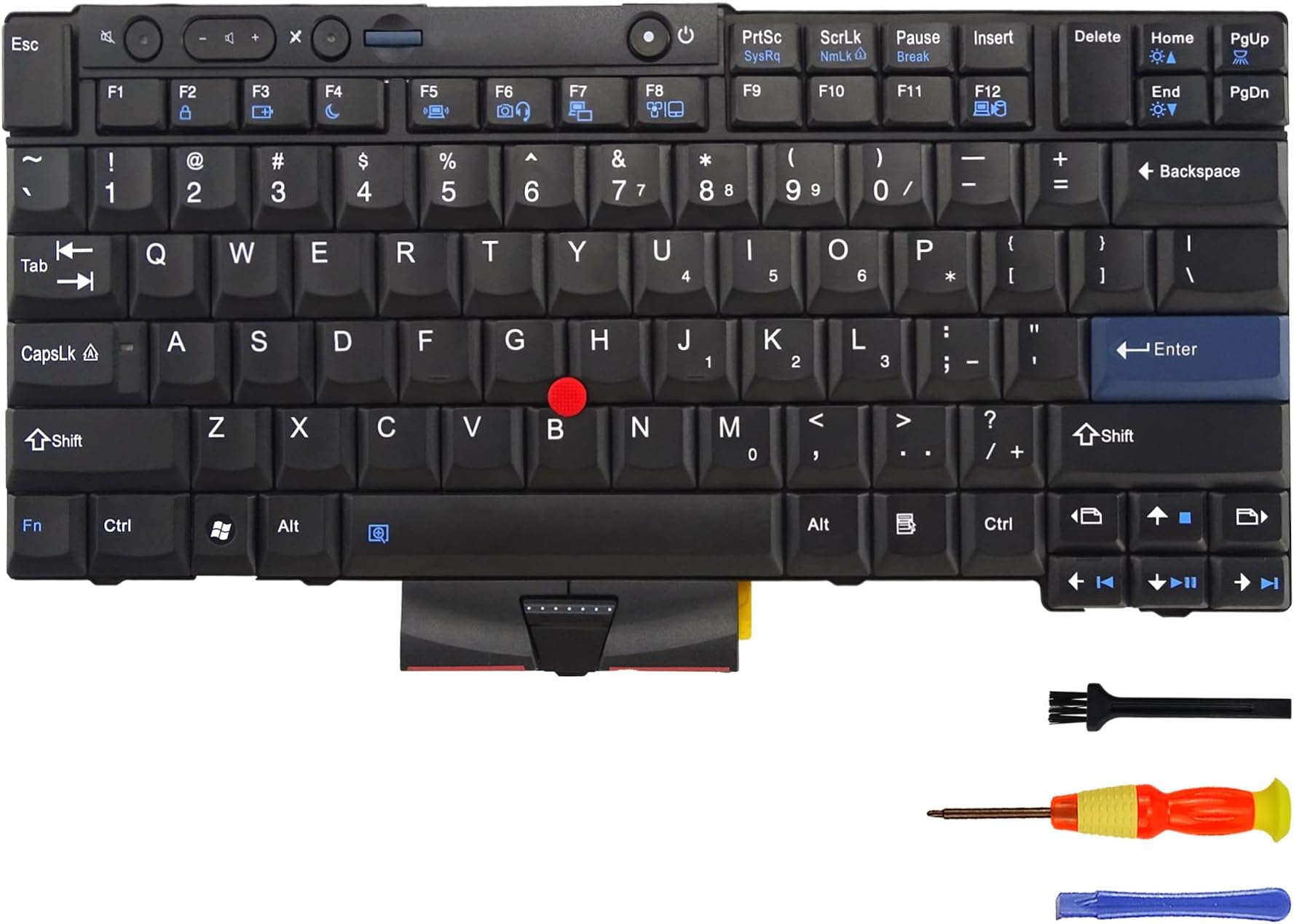 LIAN MO Replacement Keyboard for Lenovo Thinkpad T410/T410S/T420/T510/X220/W510/T420i US English Layout 45N2101 45N2066 45N2171 45N2136 45N2241 45N2206 45N2141 45N2106 04W2753 0B35709 45N2071