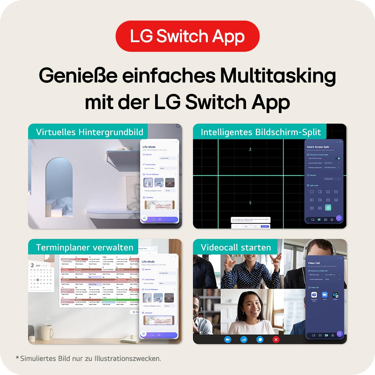 LG UltraWide 34WR50QK-B 34 Zoll 21:9 Curved UWQHD VA Monitor, 100Hz, HDR10, 99% sRGB, Schwarz