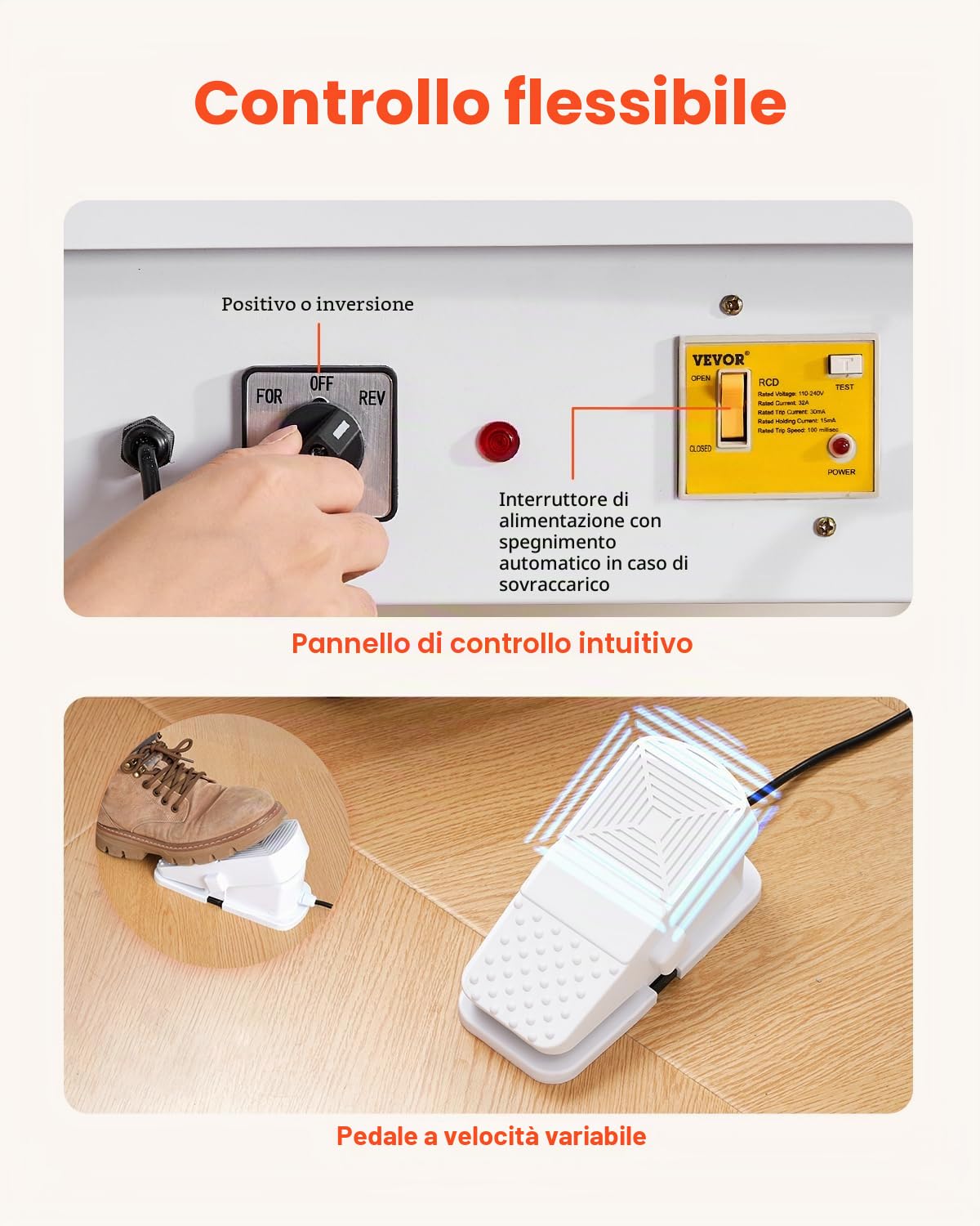 Mophorn Macchina Elettrica della Ruota di Ceramica 25 CM 280 W 300rpm Kit di Utensili Modellatura Ceramica (Pedale e Bacino Staccabile)