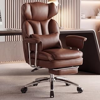 DUMOS Ergonomic Home Office Desk Chair, Executive Chair, PU Leather