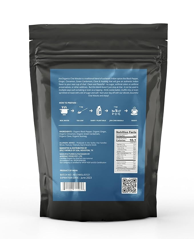 Té Masala Chai Orgánico en Polvo 3.5 oz miniatura 9