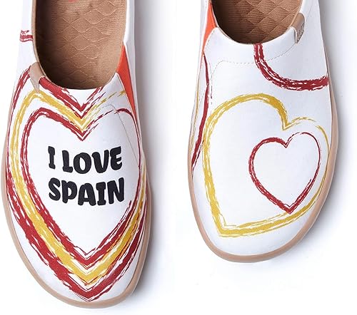 Miniatura 4 de UIN Mocasines para hombre, zapatos de viaje pintados, zapatos para caminar, informales, ligeros, cómodos, de moda, tenis Toledo I. Destino