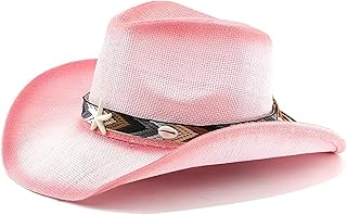Fedora Trilby Sombrero De Vestir Mujeres Hombres Ocio Paja ala Ancha Playa Al Aire Libre Vaquero Vaquera Sombrero De Sol Protector Solar