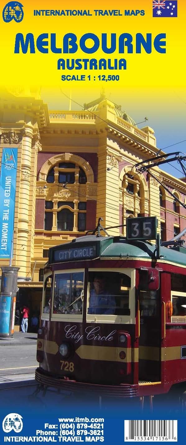 Melbourne Australia 1:12,500 Travel Map
