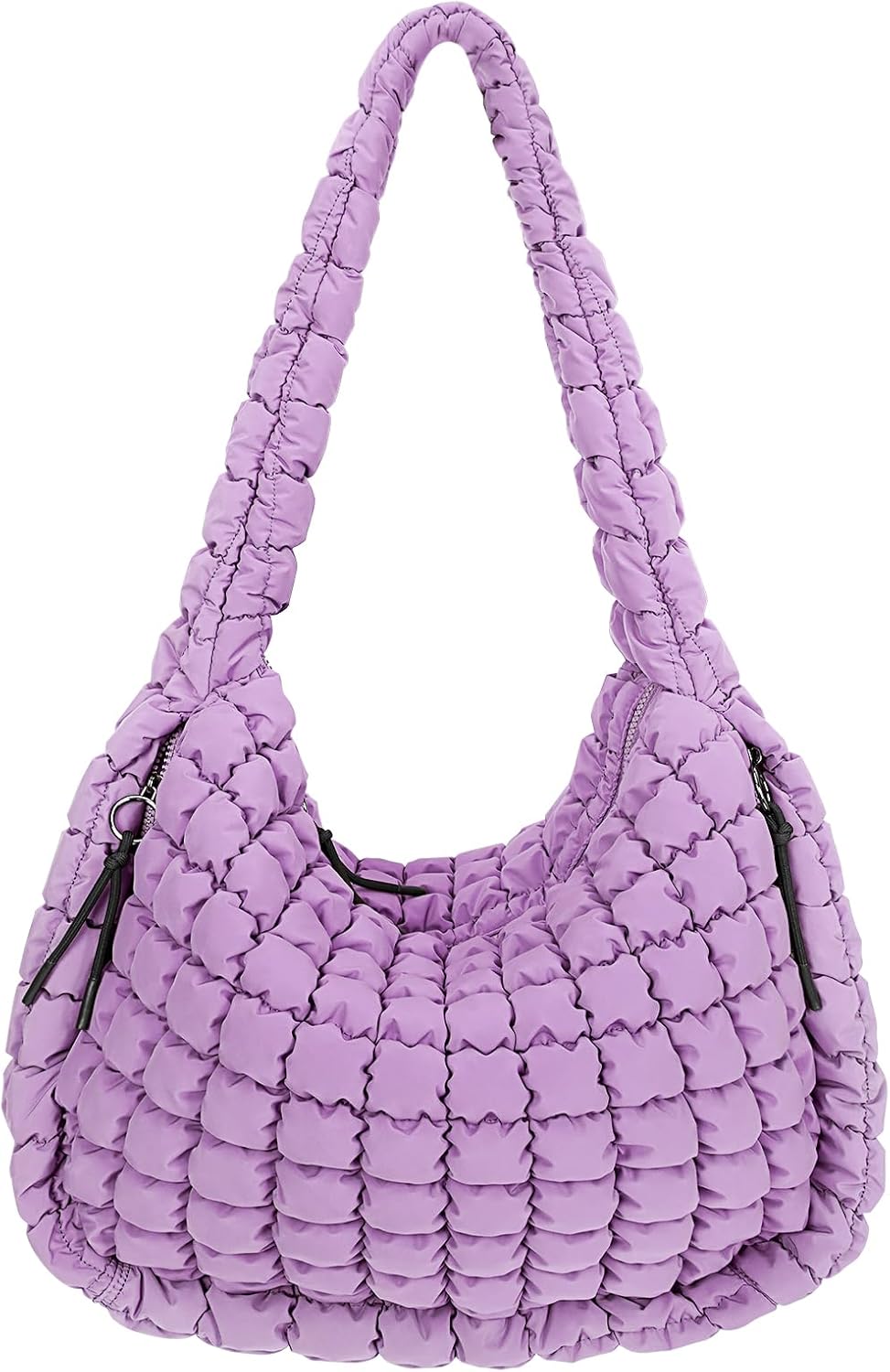 Juoxeepy Quilted Tote Bag Large Carryall Puffer Shoulder Bag Lightweight Padding Hobo Bag