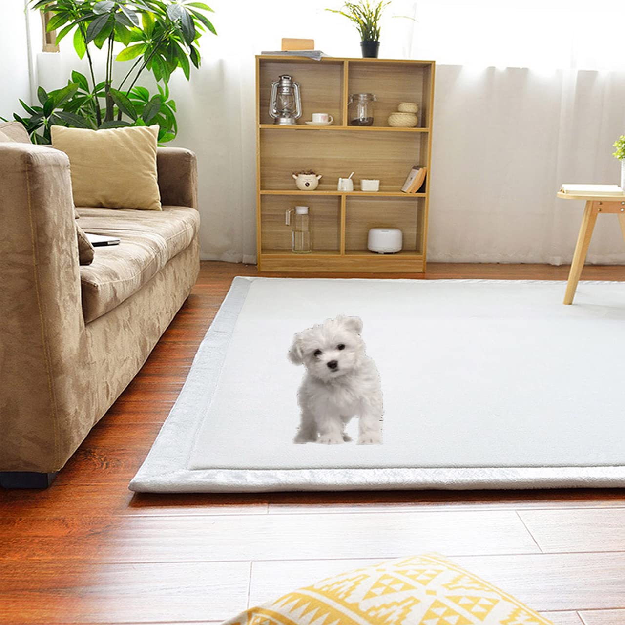Colchón Extra Grande Para Perros, Tapete De Terciopelo Coral Suave Para Mascotas, Antiansiedad, XXL, Cojín Para Perros, Gatos Pequeños, Medianos Y Grandes (100 X 100 Cm, Gris