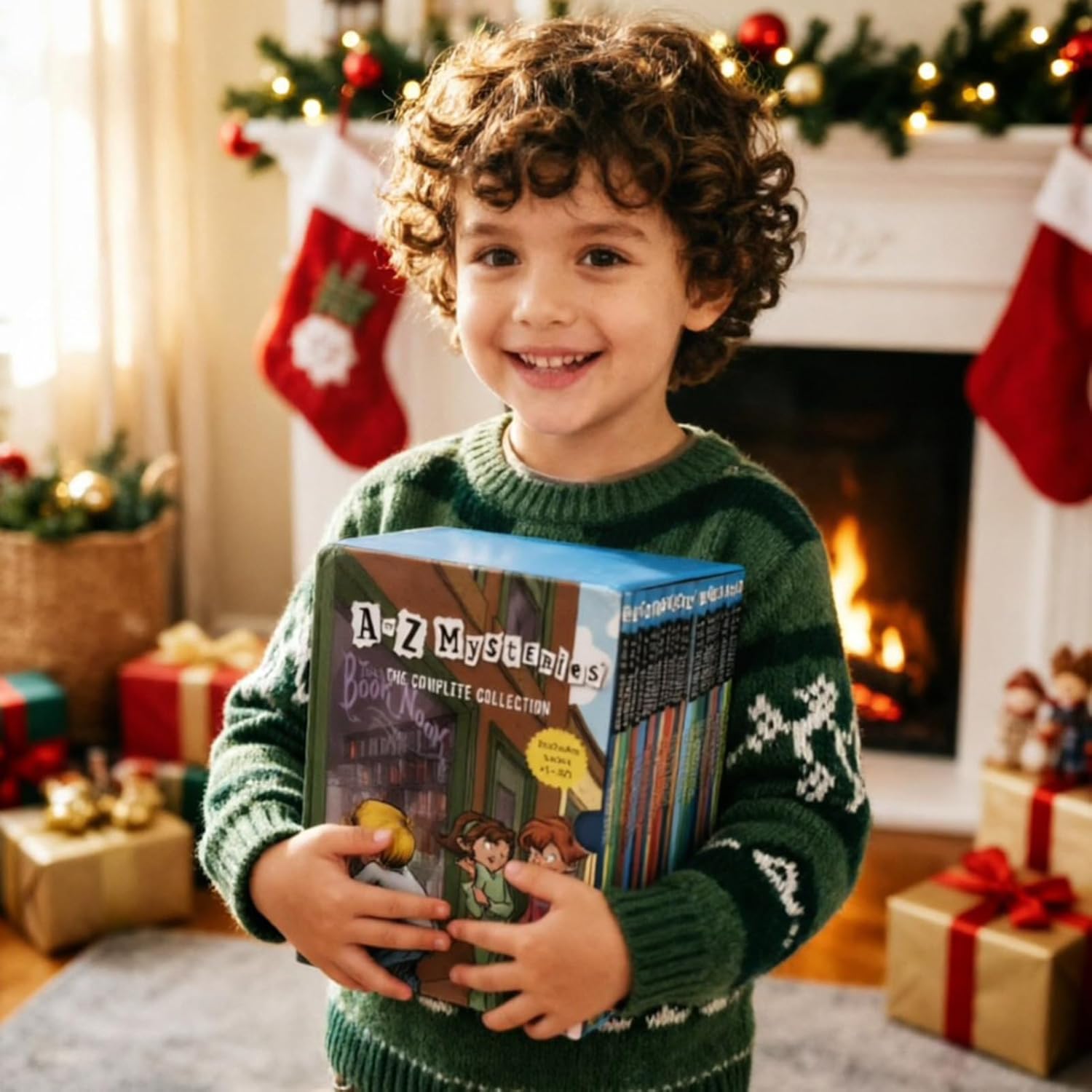 A Library of A to Z Mysteries Book Set Paperback Series Box Complete, Early Childhood Education Materials Reading Books