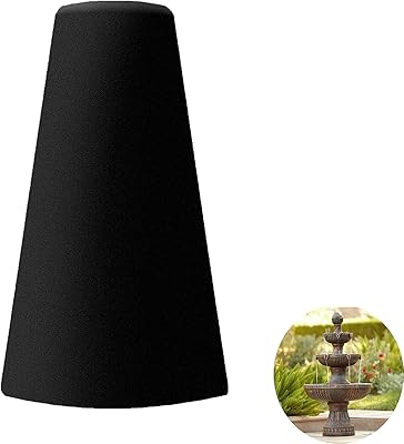 J&C Fountain Cover Outdoor Fountain Covers for Winter Outdoor Fountain Accessories Waterproof Garden Fountain Cover Heavy Duty Chiminea Covers Patio Chimenea Covers Outdoor Statue Cover Small Black