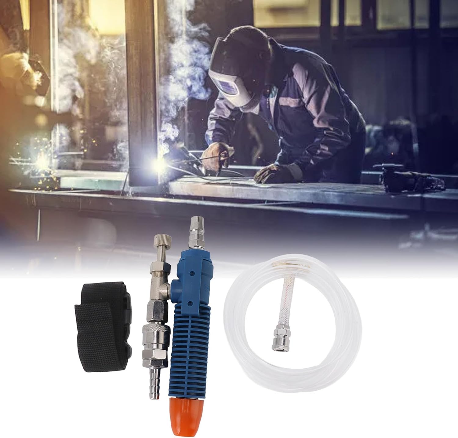 Air Conditioner Vortex Tube Cooling Vest Vortex Tube Welding Steel Cooling Vest with Refrigerator Belt for High Temperature High Fever High Humidity ice Vest Compressed air Cooling Vest Vests
