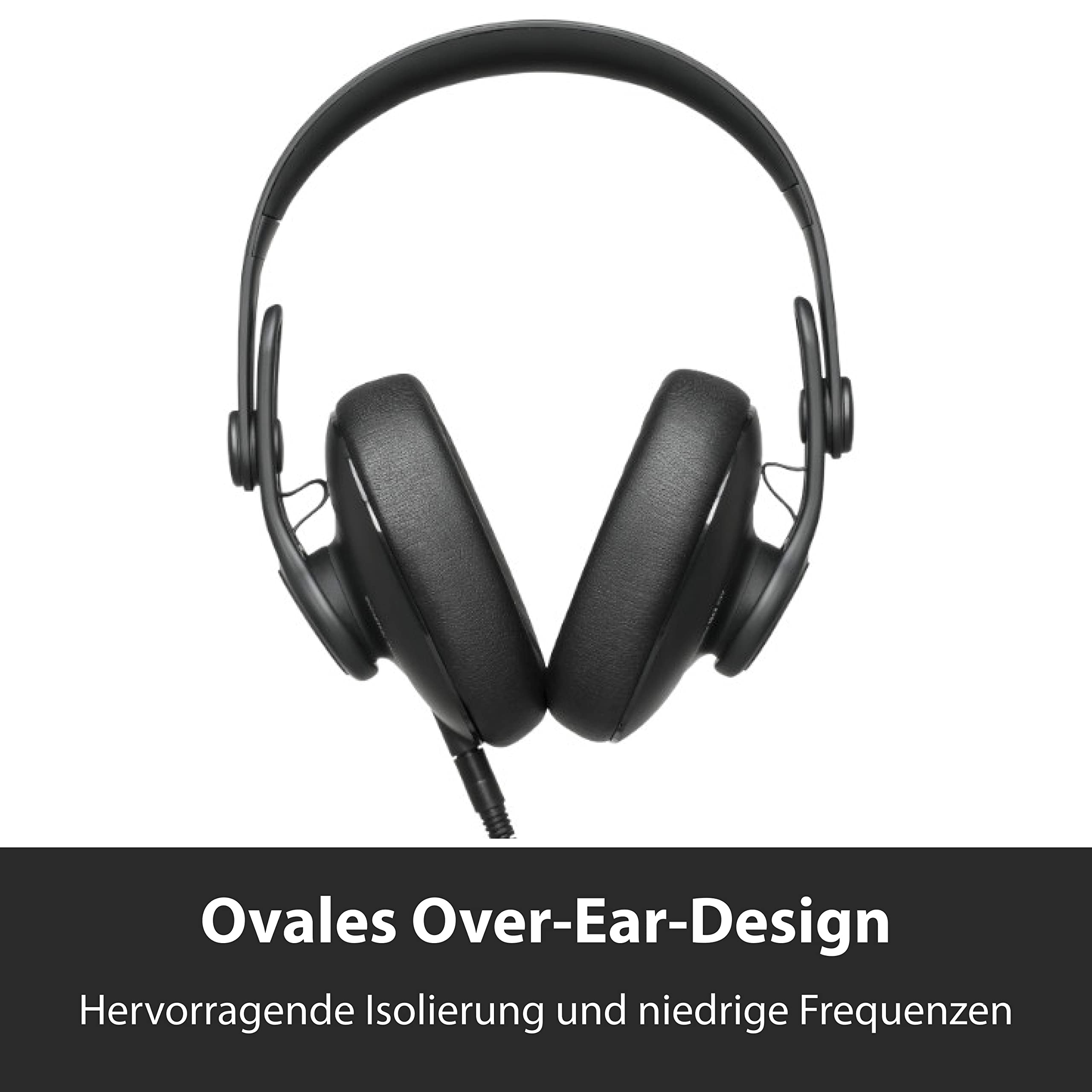 AKG K361 Studio-Kopfhörer, geschlossenes Over-Ear-Design für professionelle Performance, leicht und faltbar mit 3-Positions-Scharnieren, hochwertige isolierende Ohrpolster