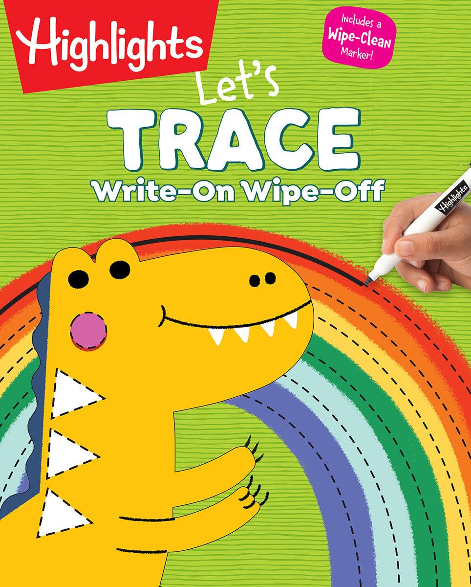 Write-On Wipe-Off Let's Trace: Dry Erase Letter Tracing Workbook for Kids, Wipe