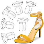 ONUEMP Heel Pads for Shoes, Silicone Shoe Inserts for Women High Heel Protectors Grips, Comfort Foot Pad Cushions for Pain Relief, Shoes Too Big, Blister Prevention (Clear)