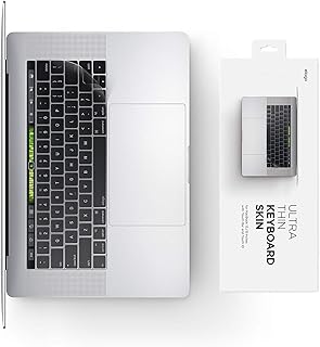 elago Ultra Thin Keyboard Cover (Transparent) - Compatible with MacBook Pro 13" & 15" with Touch Bar and Touch ID, Everyday Use Protection, 2016, 2017, 2018, 2019 Release, A1706/A1707/A1989/A1990