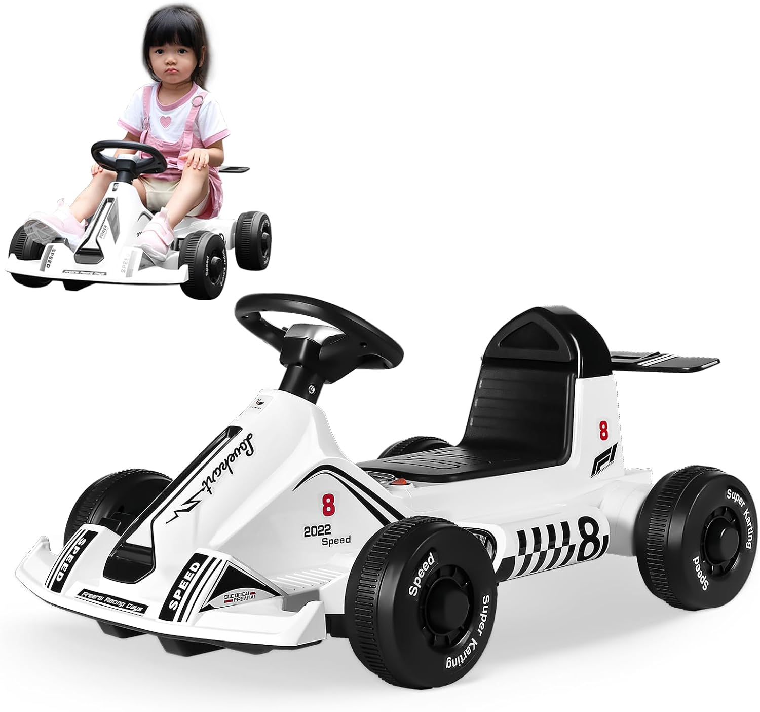 HONEYWHALE Go Kart Eléctrico para Niños, Patin Electrico con Modo ...