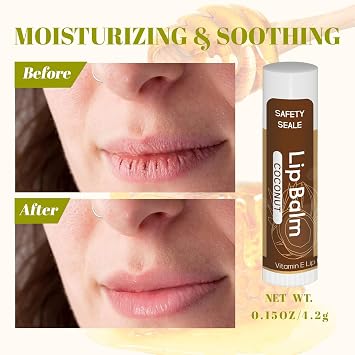18 Pack Lip Balm Bulk, Natural Lips Balm with Vitamin E and Coconut Oil, Moisturizing Hydrating Soothing Dry Chapped Lips, Lip Moisturizer for Women Men,Holiday Party Favors Bulk Gift - 18 Flavors
