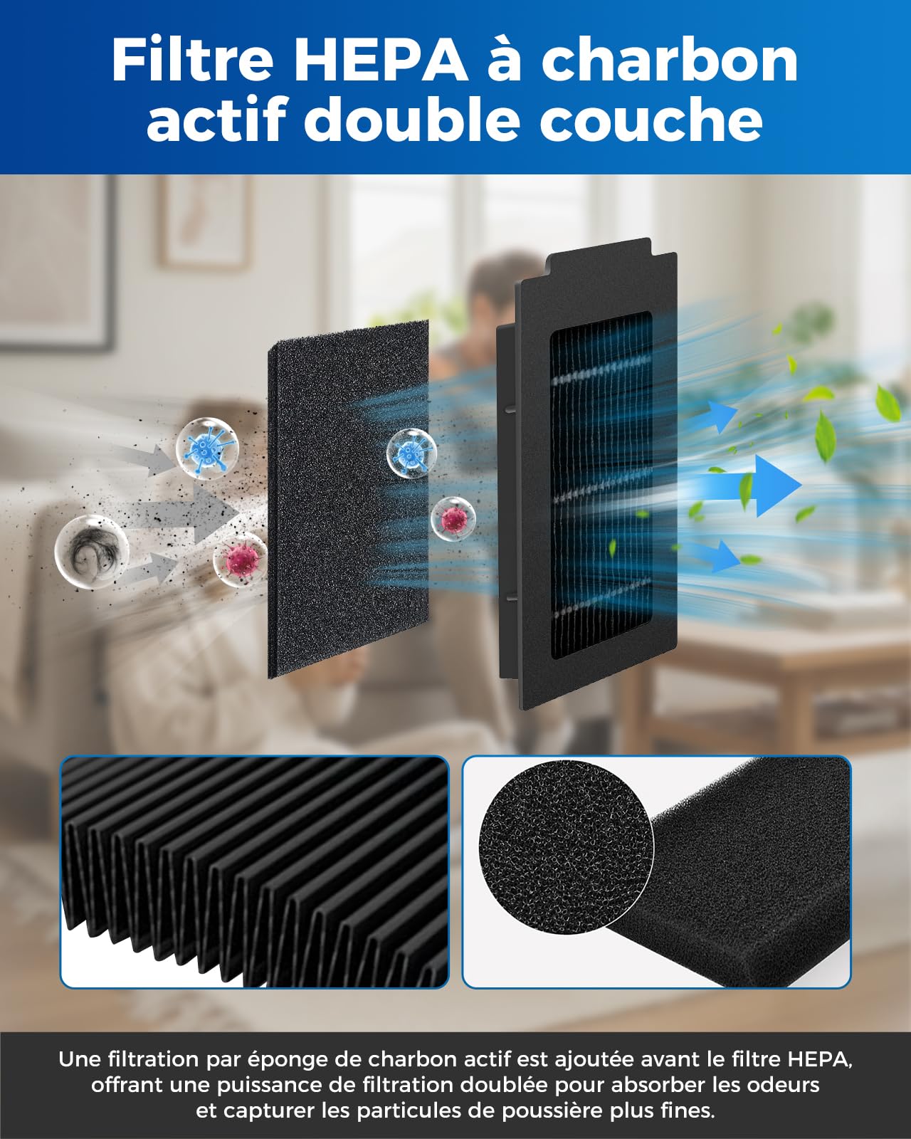 T50 OMNI Gen3 Accessoires pour Ecovacs Deebot T50 PRO OMNI Gen3/T30C Omni/T30C Omni Gen2,27 Pièces:1 Brosse Principale,6 Brosses Latérales,6 Sacs à Poussière,4 Filtres HEPA,8 Lingettes de Nettoyage