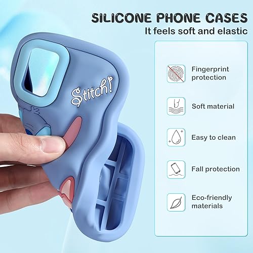 Miniatura 3 de oqpa Funda para teléfono Galaxy A53 5G con diseño de personajes 3D de dibujos animados para niñas, niños, mujeres, adolescentes, funda Kawaii única