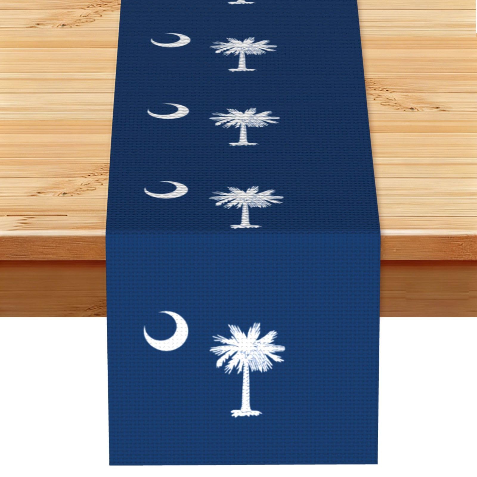 South Carolina Flag Table Runner 13x72 Inch Dining Decor