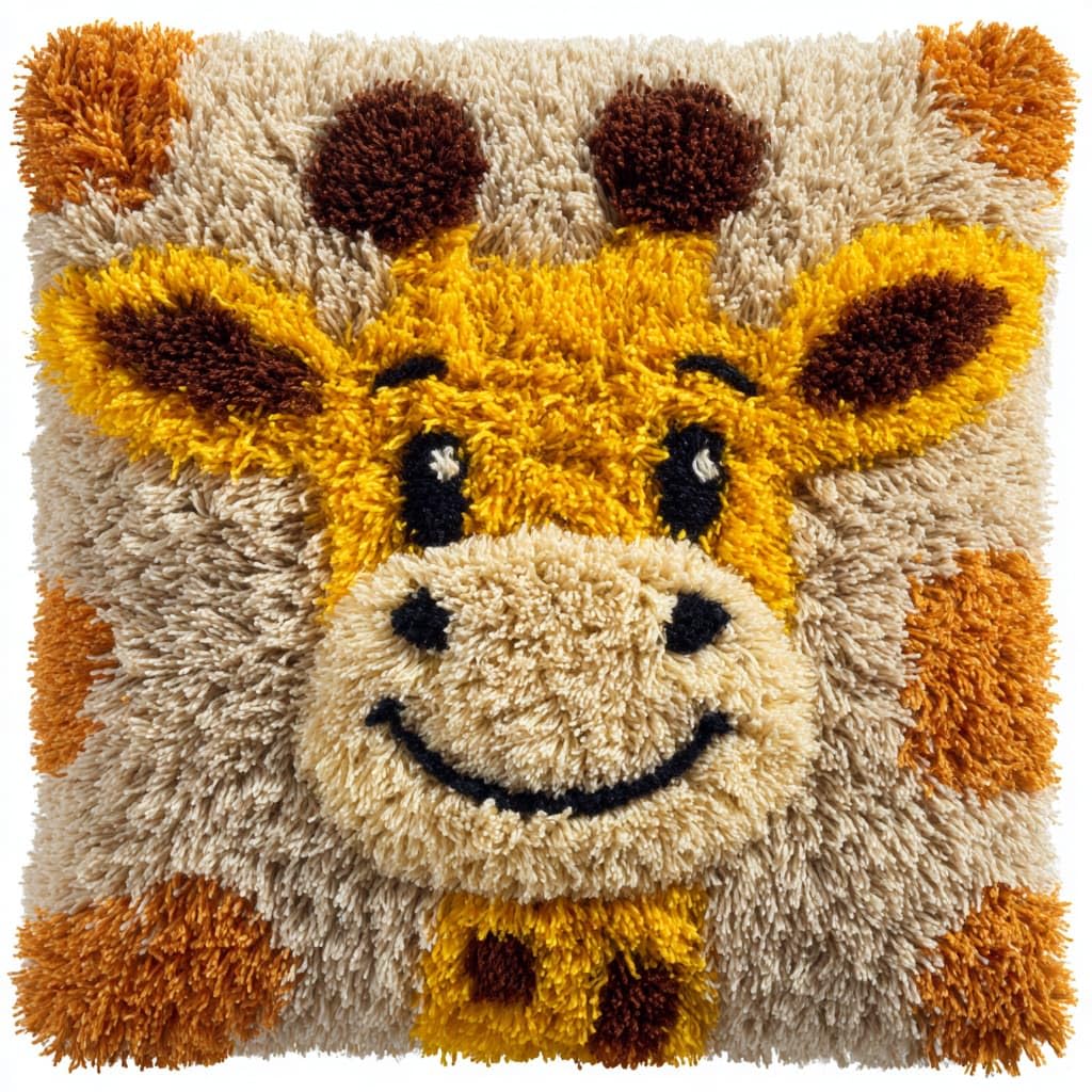 WallustrioaW Latch Hook Kits for AdultsAnimal Giraffe
