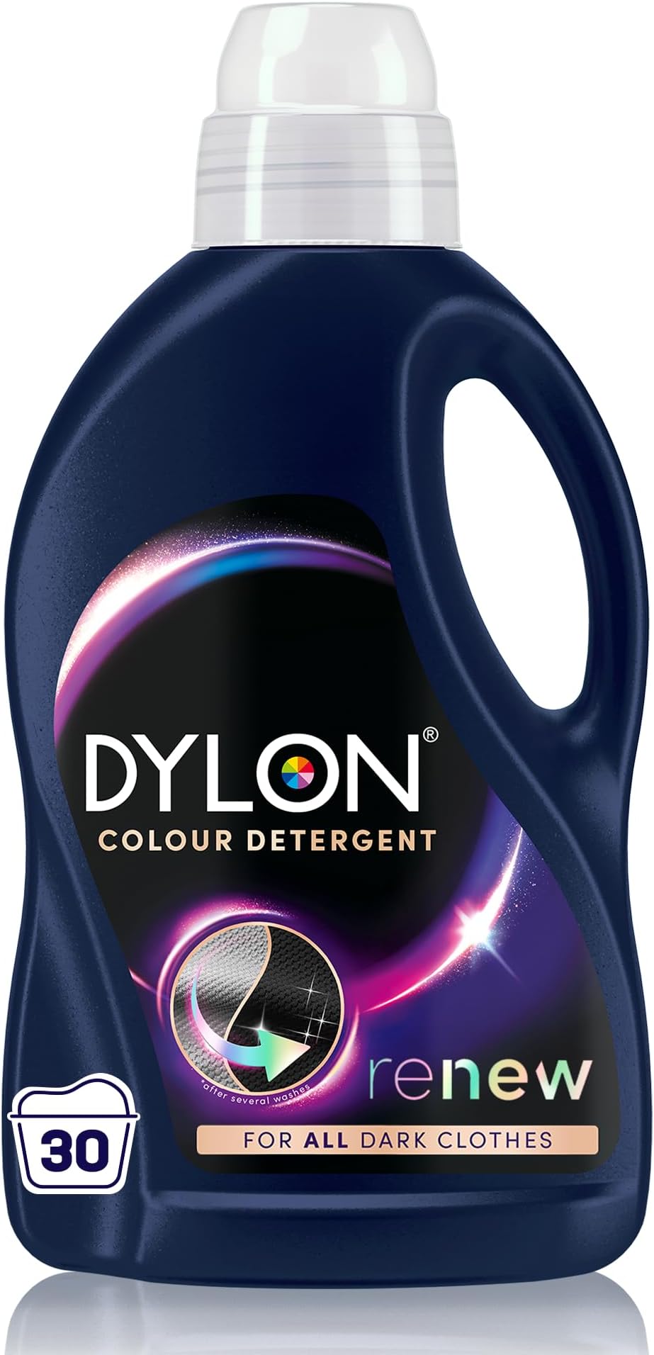 Black & Dark Detergent (30 Wash Loads), Liquid Laundry Detergent for all Black & Dark Clothes, renewing in every wash with optimal results in 10 washes