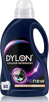 Dylon Black & Dark Detergent Renew, 30 Wash Loads | Liquid Laundry Detergent Renews Fibres in Every Wash, Revives Dull and Faded Colour, for all Black & Dark Clothes