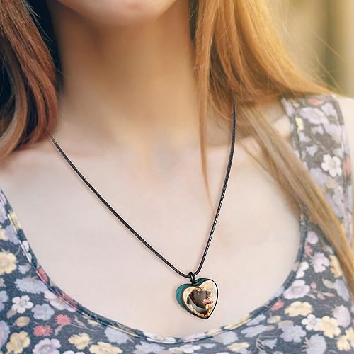 Miniatura 10 de Farfume Collar personalizado con urna para mascotas, para perro, gato, cenizas, cremación, conmemorativo para mascotas, grabado con foto, texto,