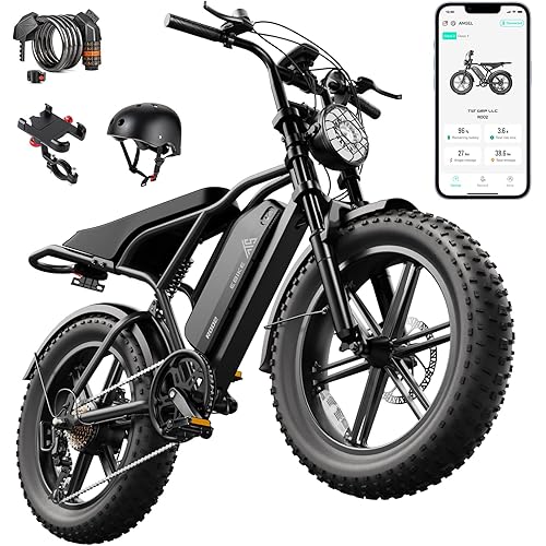 TST Electric Bike for Adults 1500W Peak 20" Fat Tire All-Terrain E-Bike 60/110 Miles 28 MPH Electric Dirt Bike - 48V 15/25 AH Battery Tested to UL 2849 Powered Electric Bicycle