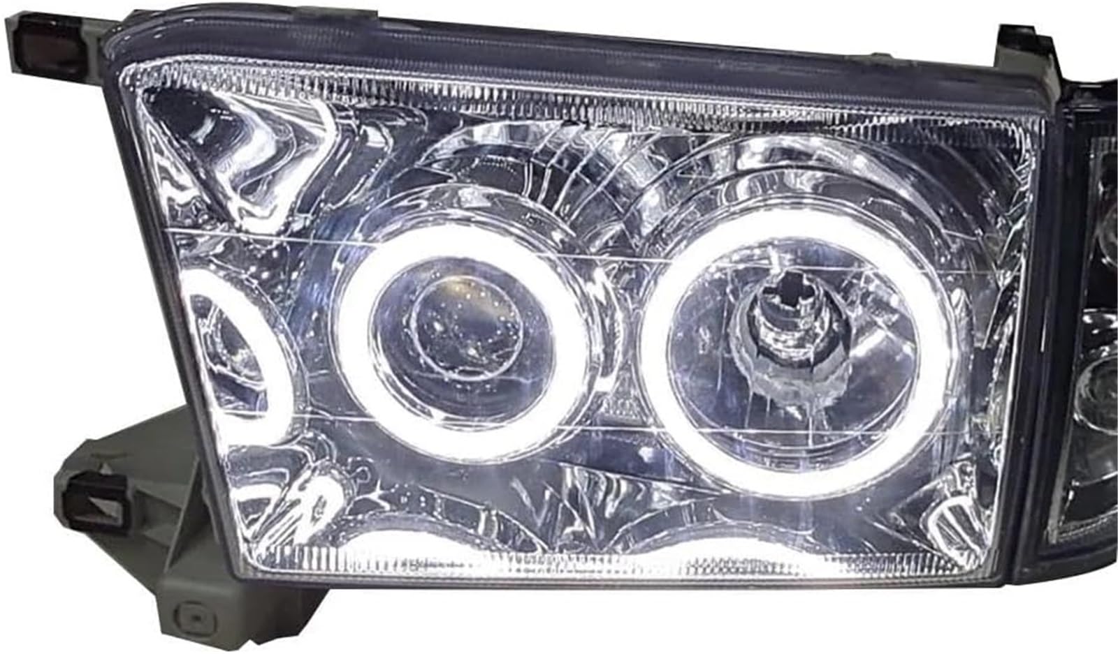 Genérico Bombillas para faros delanteros de coche Faro delantero modificado para Toyota para Hilux Surf KZN185 (1996-2000), luz de cruce y de larga distancia.